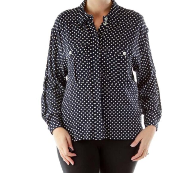 The Limited Tops - The Limited Black Buttoned Shirt